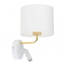 Бра, настенный светильник TK Lighting 1370 Richi E27+G9 1+1x15W+8W IP20 белый