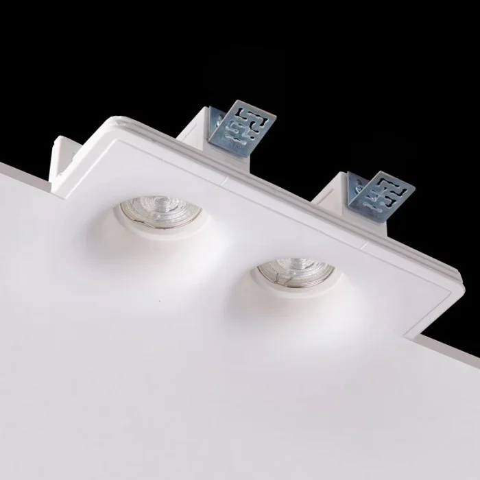 Гіпсовий точковий врізний світильник Imperium Light 150215.01.01 Rondo GU10/GU5.3 2x50W IP20