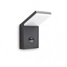 Вуличний світильник з датчиком руху Ideal Lux 246864 Style LED 1x9W 3000K 950Lm IP54 антрацит