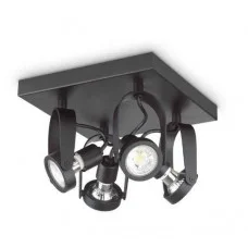 Спот Ideal Lux 229621 Glim Compact PL4 Square Nero