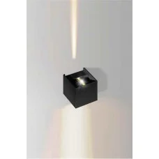 Вуличний світильник Azzardo AZ4148 Gambino LED 2x3W 3000K 480Lm IP54 чорний