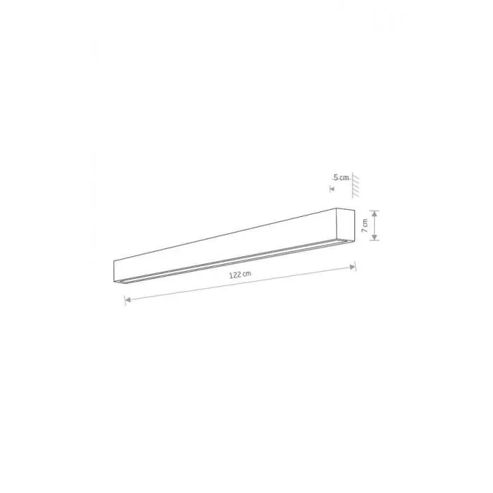 Бра, настенный светильник Nowodvorski 7595 Straight Wall LED T8LED 1x22W 3000K 3200Lm IP20 черный Бра, настенный светильник Nowodvorski 7595 Straight Wall LED T8LED 1x22W 3000K 3200Lm IP20 черный