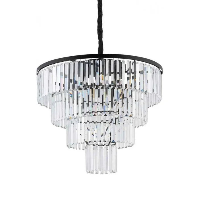 Люстра Nowodvorski 7614 Cristal L E14 12x25W IP20 черная Люстра Nowodvorski 7614 Cristal L E14 12x25W IP20 черная