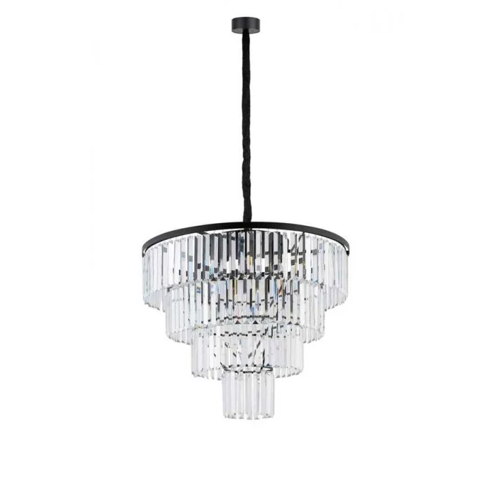 Люстра Nowodvorski 7614 Cristal L E14 12x25W IP20 черная