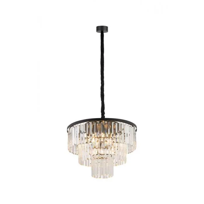 Люстра Nowodvorski 7616 Cristal M E14 9x25W IP20 черная Люстра Nowodvorski 7616 Cristal M E14 9x25W IP20 черная
