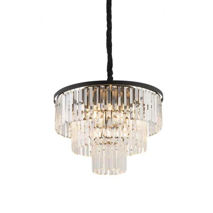 Люстра Nowodvorski 7616 Cristal M E14 9x25W IP20 черная Люстра Nowodvorski 7616 Cristal M E14 9x25W IP20 черная
