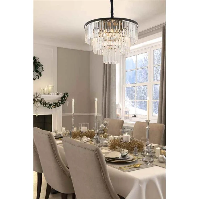 Люстра Nowodvorski 7616 Cristal M E14 9x25W IP20 черная Люстра Nowodvorski 7616 Cristal M E14 9x25W IP20 черная