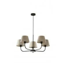 Люстра TK Lighting 3989 Chicago E27 5x15W IP20 бежева Люстра TK Lighting 3989 Chicago E27 5x15W IP20 бежева