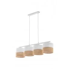 Подвесной светильник, люстра TK Lighting 6576 Linobianco E27 4x15W IP20 бежевый