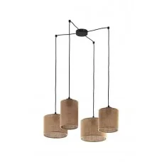 Люстра TK Lighting 6585 Juta E27 4x15W IP20 бежева
