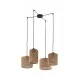 Люстра TK Lighting 6585 Juta E27 4x15W IP20 бежева