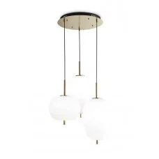 Підвісний світильник, люстра Ideal Lux 224541 Umile LED 3x56W 3000K 5400Lm IP20 золотий