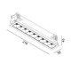 Світильник вбудований LTX VARIO COMFORT 218 LED 14W 3000К (01.2181.14.930.BK)
