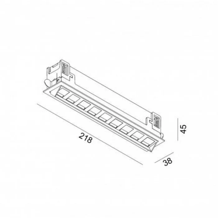 Світильник вбудований LTX VARIO WALL WASHER 218 LED 10W 4000К (01.2185.10.940.BK) Світильник вбудований LTX VARIO WALL WASHER 218 LED 10W 4000К (01.2185.10.940.BK)