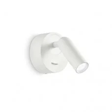 Бра, настінний світильник Ideal Lux 260600 Bean LED 1x3W 3000K 200Lm IP20 білий