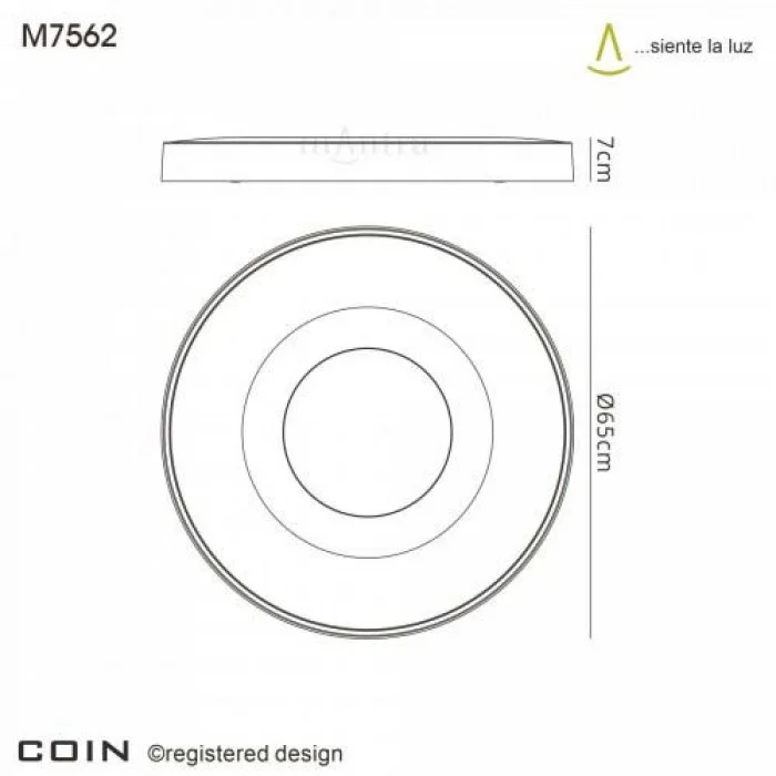 Потолочный светильник Mantra COIN 100W LED CEILING 7562 Потолочный светильник Mantra COIN 100W LED CEILING 7562