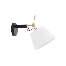 Бра Azzardo Zyta Wall XS BK/GO White AZ4187
