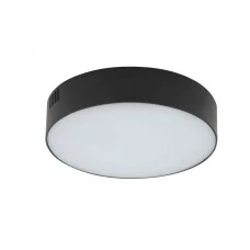Світильник стельовий Nowodvorski 10407 Lid Round LED 1x25W 3000K 1600Lm IP20 чорний