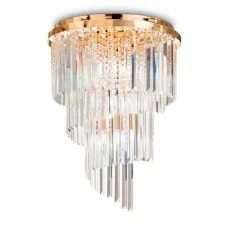 Люстра Ideal Lux 213507 Carlton E14 12x40W IP20 золота