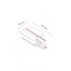 Ввод питания 3 фазы Nowodvorski 8235 Recessed Track CTLS Recessed Power End Cap Left (PE-L)