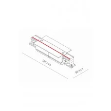 Пряме з'єднання 3 фази Nowodvorski 8685 Recessed Track CTLS Recessed Power Straight Connector