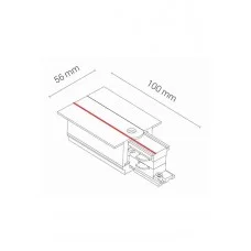 Введення харчування 3 фази Nowodvorski 8691 Recessed Track CTLS Recessed Power End Cap Right (PE-R)