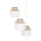 Подвесной светильник, люстра TK Lighting 2594 Duo Juta E27 3x15W IP20 белый