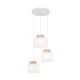 Подвесной светильник, люстра TK Lighting 2594 Duo Juta E27 3x15W IP20 белый