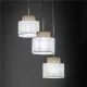 Подвесной светильник, люстра TK Lighting 2594 Duo Juta E27 3x15W IP20 белый