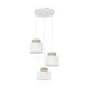 Подвесной светильник, люстра TK Lighting 2594 Duo Juta E27 3x15W IP20 белый