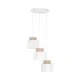 Подвесной светильник, люстра TK Lighting 2594 Duo Juta E27 3x15W IP20 белый