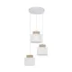 Подвесной светильник, люстра TK Lighting 2594 Duo Juta E27 3x15W IP20 белый