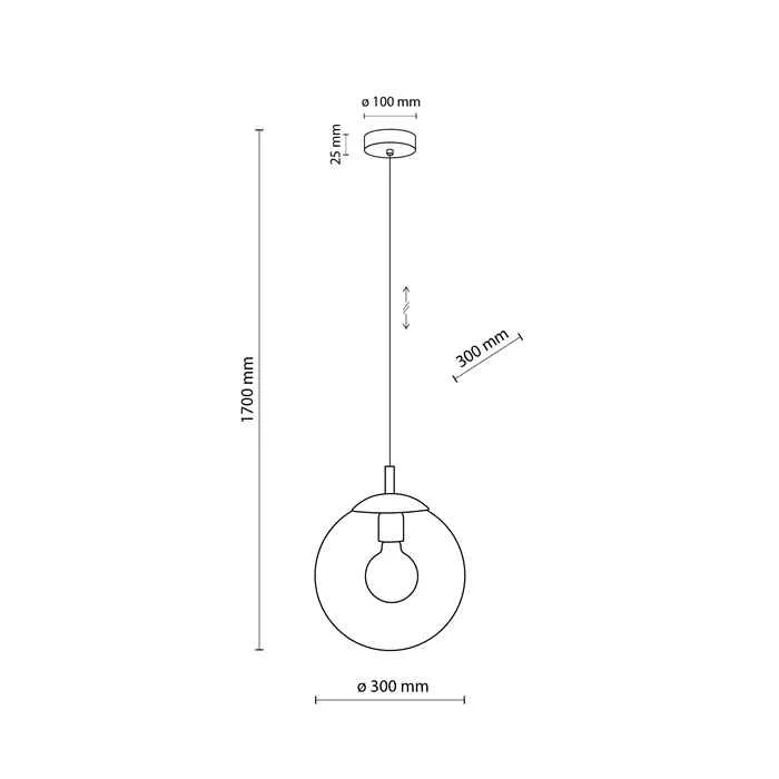 Подвесной светильник, люстра TK Lighting 5379 Esme E27 1x15W IP20 дымчатый Подвесной светильник, люстра TK Lighting 5379 Esme E27 1x15W IP20 дымчатый