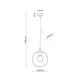 Подвесной светильник, люстра TK Lighting 5379 Esme E27 1x15W IP20 дымчатый Подвесной светильник, люстра TK Lighting 5379 Esme E27 1x15W IP20 дымчатый