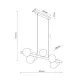 Подвесной светильник, люстра TK Lighting 5905 Estera G9 7x8W IP20 бежевый