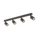 Світильник поворотний, спот TK Lighting 6182 Top GU10 4x10W IP20 коричневий