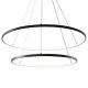 Подвесной светильник Zuma Line 2023200-BK Breno Led 2x60W 3000K/4000K/6000K 2500Lm IP20 Bl
