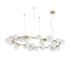 Люстра Ideal Lux 296746 Perlage G9 30x15W IP20 латунна Люстра Ideal Lux 296746 Perlage G9 30x15W IP20 латунна