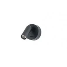 Бра, настенный светильник Azzardo AZ5628 Lugano Round LED 1x3W 3000K 213Lm IP20 черный