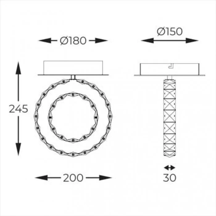 Світильник стельовий Zuma Line MX3713-1-3CT Girona Led 1x10W 3000K 1100Lm IP20 Chrome Світильник стельовий Zuma Line MX3713-1-3CT Girona Led 1x10W 3000K 1100Lm IP20 Chrome