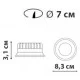 Врізний світильник вологостійкий IP FrendlyLight FL1023 Budva LED 5W 4000K Black