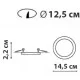 Врізний світильник FrendlyLight FL1028 Slim R15 LED 12W 3000K White