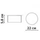Накладний світильник FrendlyLight FL2025 Mono R22 LED 20W 3000K Black