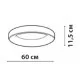 Потолочный светильник FrendlyLight FL2095 Rim 60 LED 3000K Black