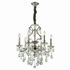 Люстра Ideal Lux 44927 Gioconda E14 6x40W IP20 срібляста Люстра Ideal Lux 44927 Gioconda E14 6x40W IP20 срібляста