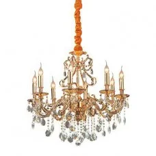 Люстра Ideal Lux 60514 Gioconda E14 8x40W IP20 золота