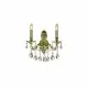 Бра, настінний світильник Ideal Lux 60491 Gioconda E14 2x40W IP20 золотий