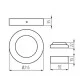 Потолочный светильник Kanlux 27211 Carsa V2LED 18W-NW-SN