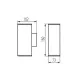 Уличный светильник Kanlux 29001 Gori GU10 2x10W IP44 антрацит