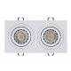 Світильник точковий врізний KLOODI KD-BASE SQ92x175 GU10 WH